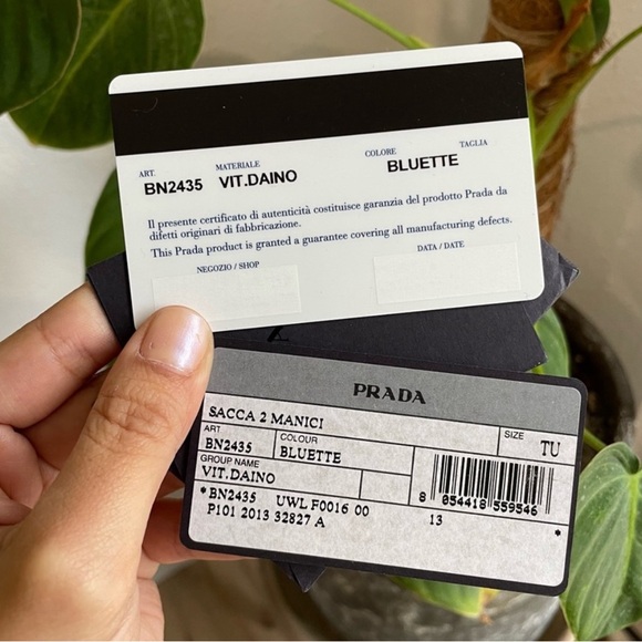 Prada Vitello Daino Pebble Leather Side Pocket Tote Handbag Bag Blue GORGEOUS! - Picture 5 of 15